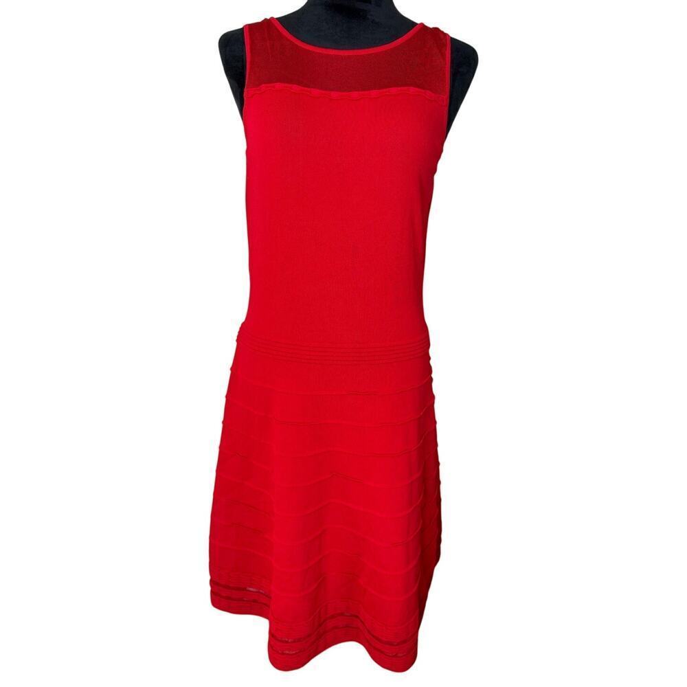 Ralph Lauren Women's Red Sheer Detailed dress- Size M